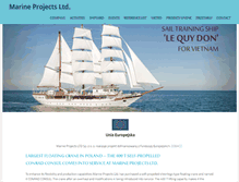 Tablet Screenshot of marineprojects.pl